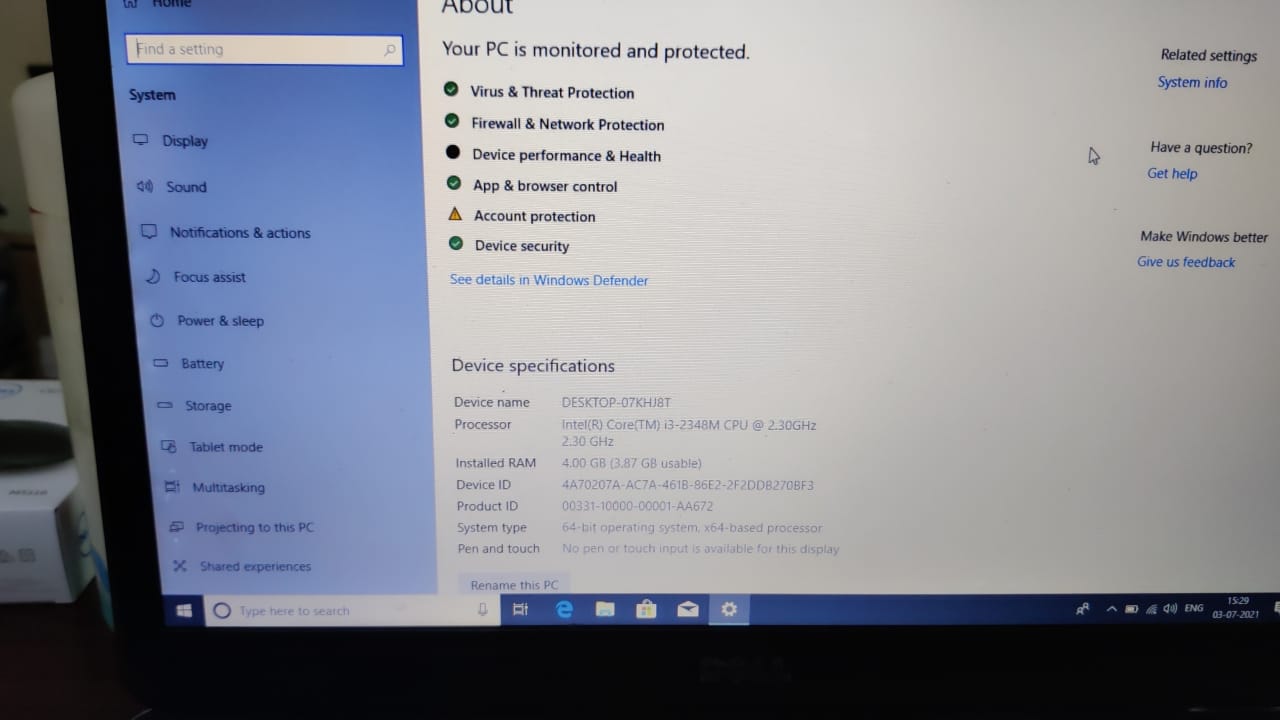 Budget laptops for online classes available for sale for details please contact 7382720511.